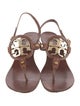 Tory Burch Leather T-Strap Sandals