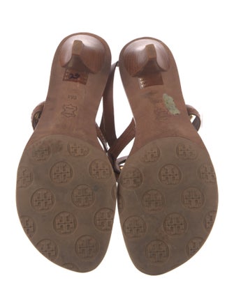 Tory Burch Leather T-Strap Sandals