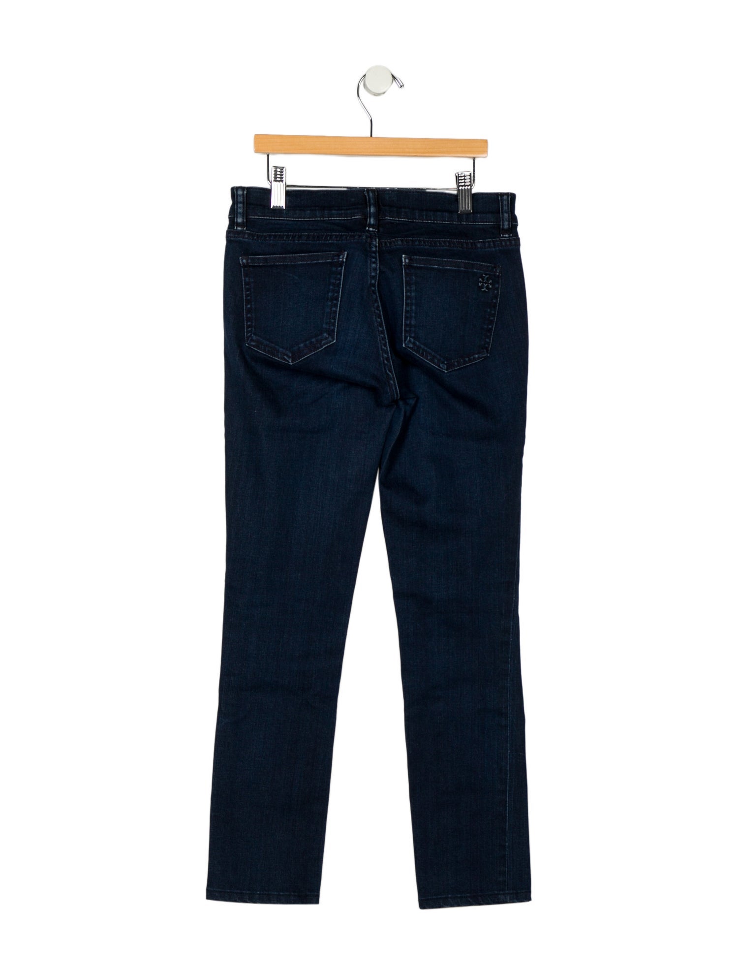 Tory Burch Low-Rise Skinny Leg Jeans