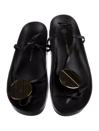 Tory Burch Leather T-Strap Sandals