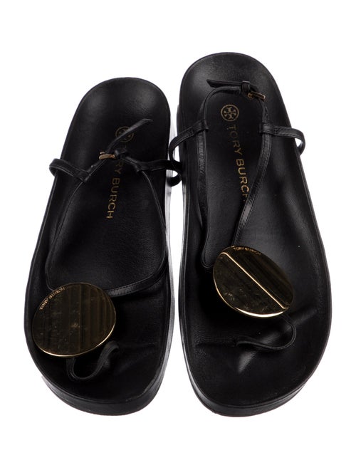 Tory Burch Leather T-Strap Sandals