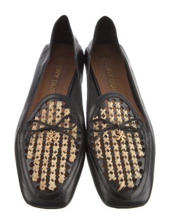 Tory Burch Leather Patterned Loafers