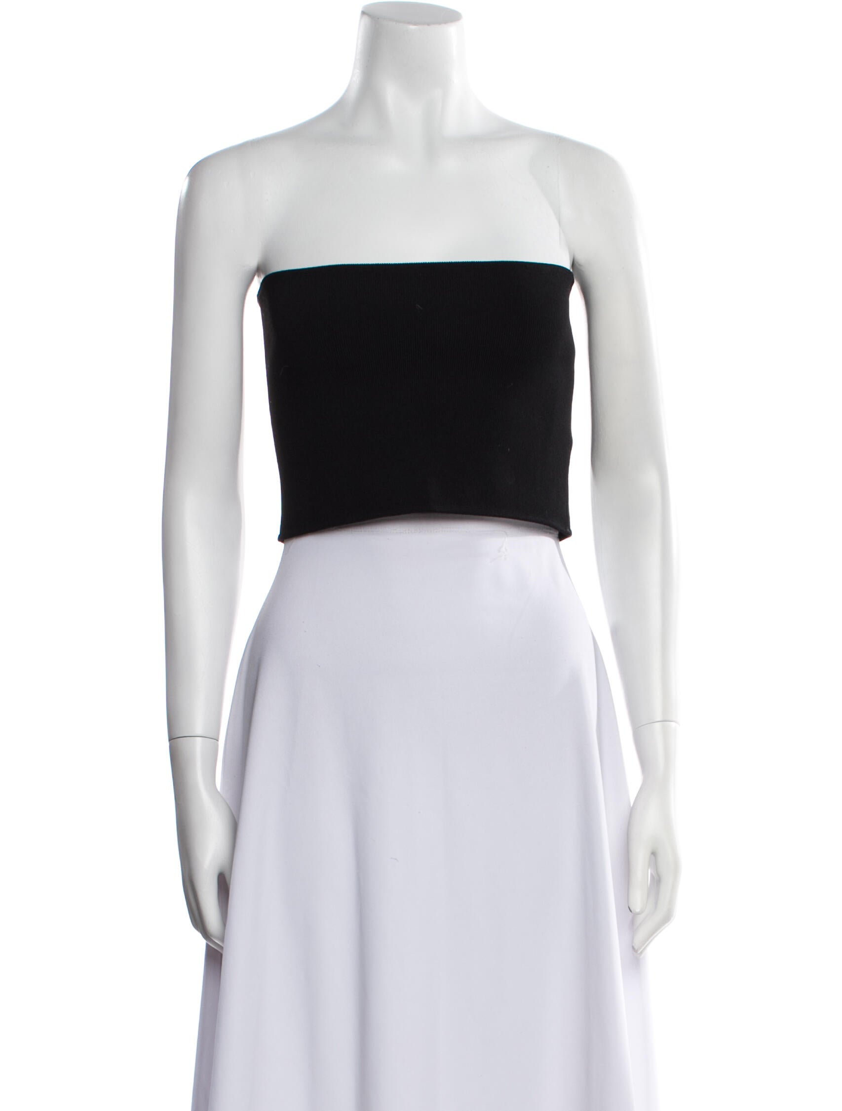 Tory Burch Strapless Crop Top