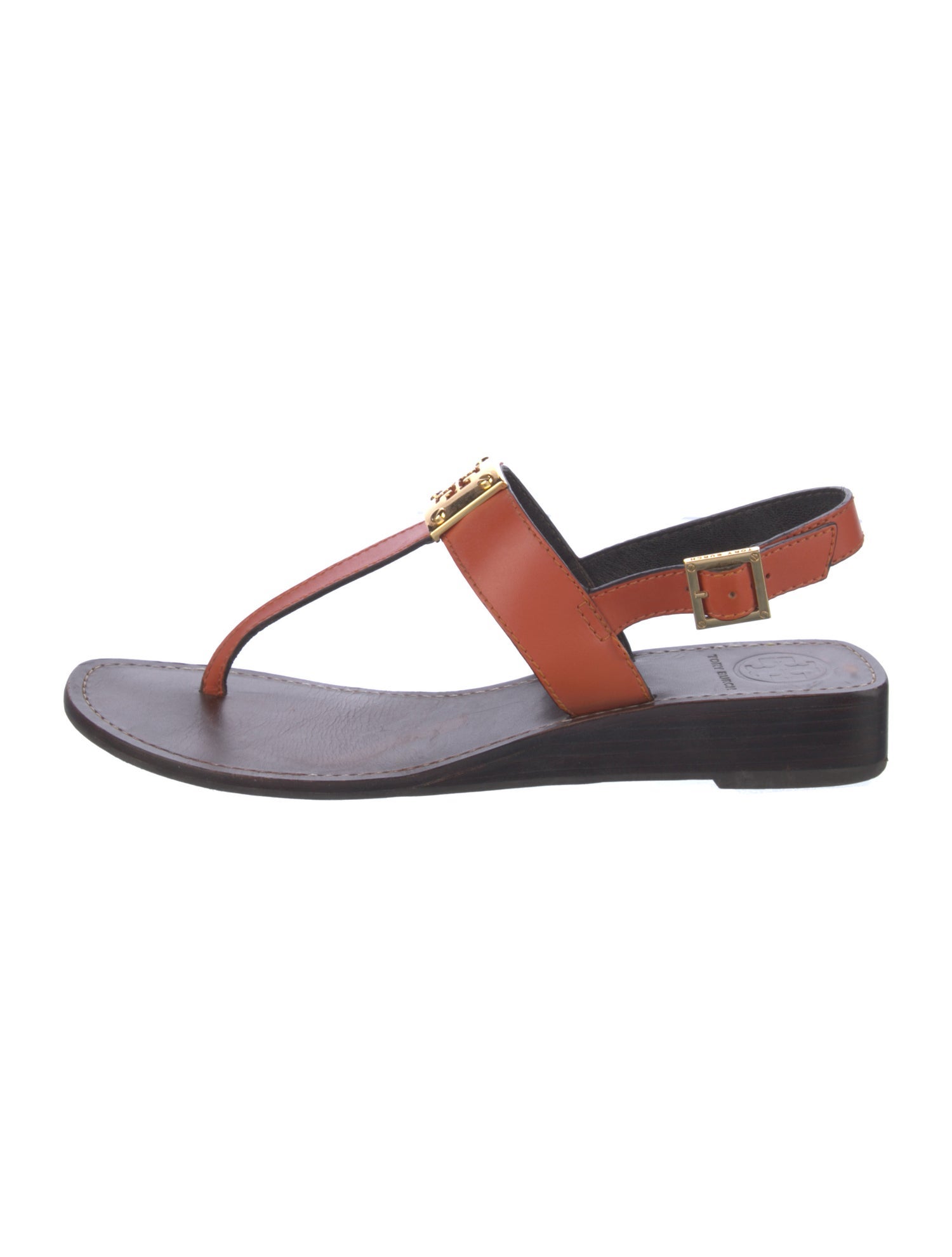 Tory Burch Leather T-Strap Sandals