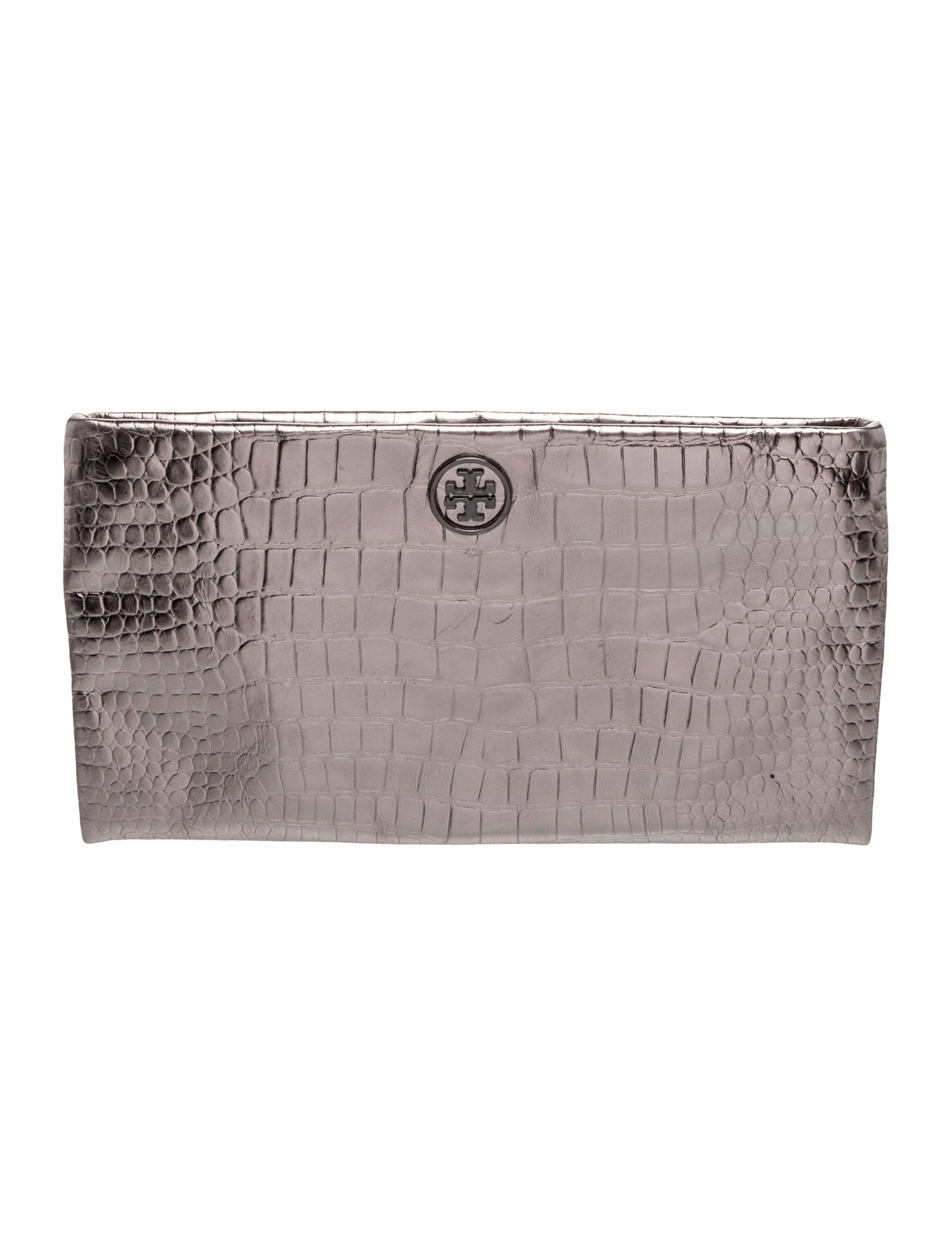 Tory Burch Embossed Leather Clutch