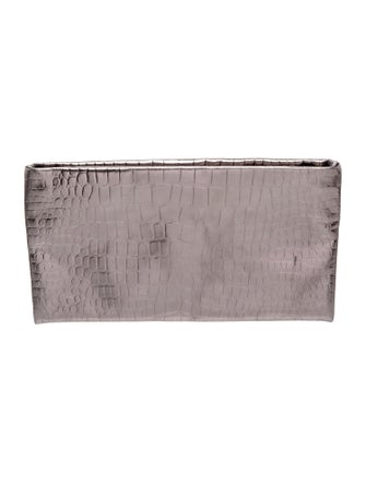 Tory Burch Embossed Leather Clutch