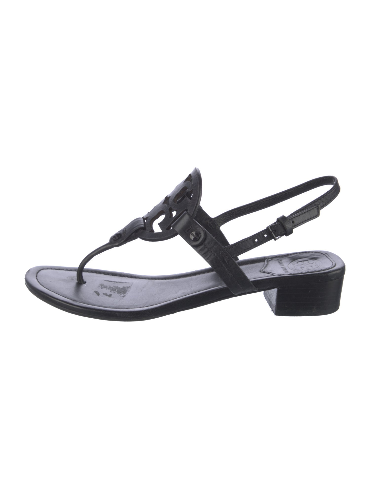 Tory Burch Leather T-Strap Sandals