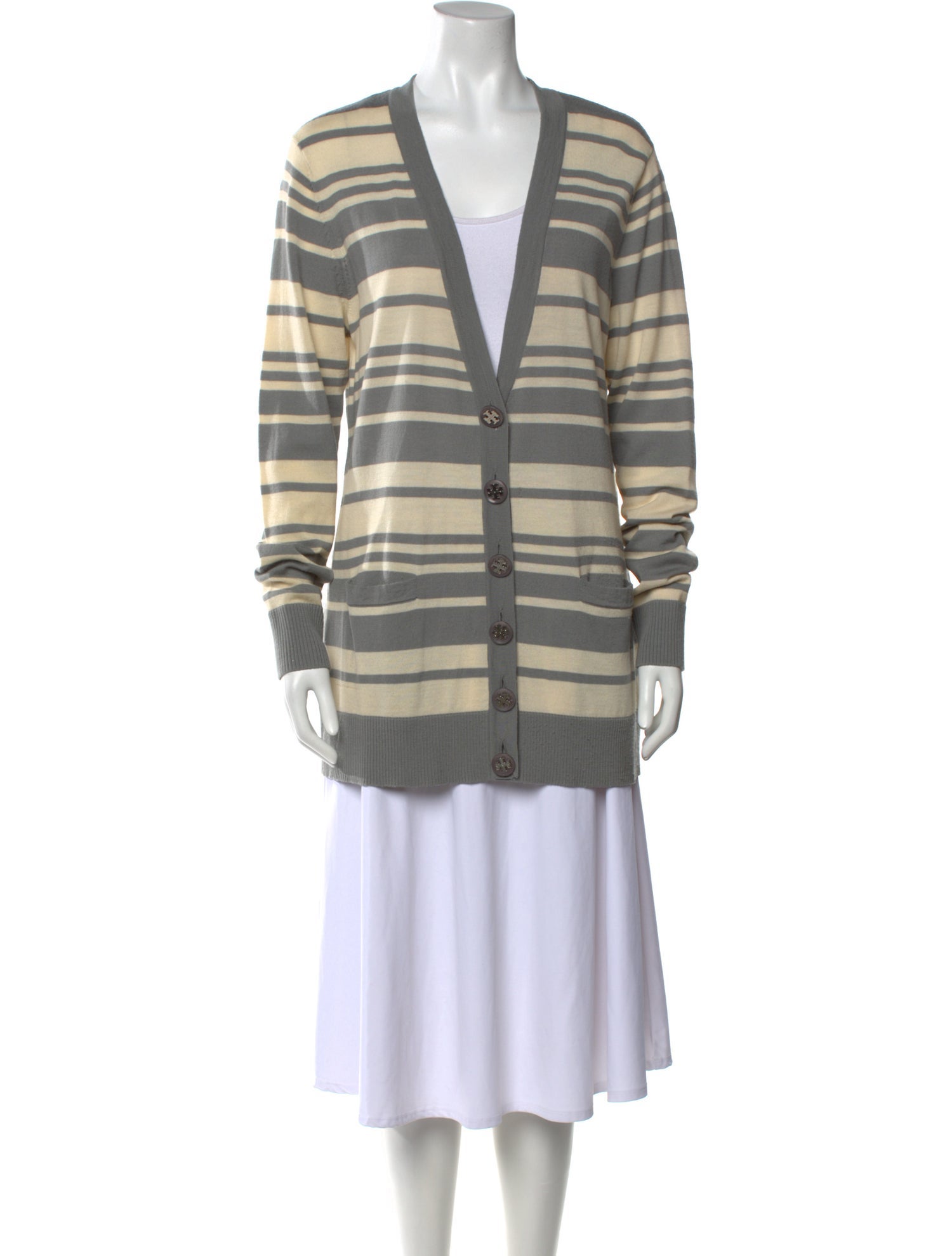 Tory Burch Wool Striped Sweater