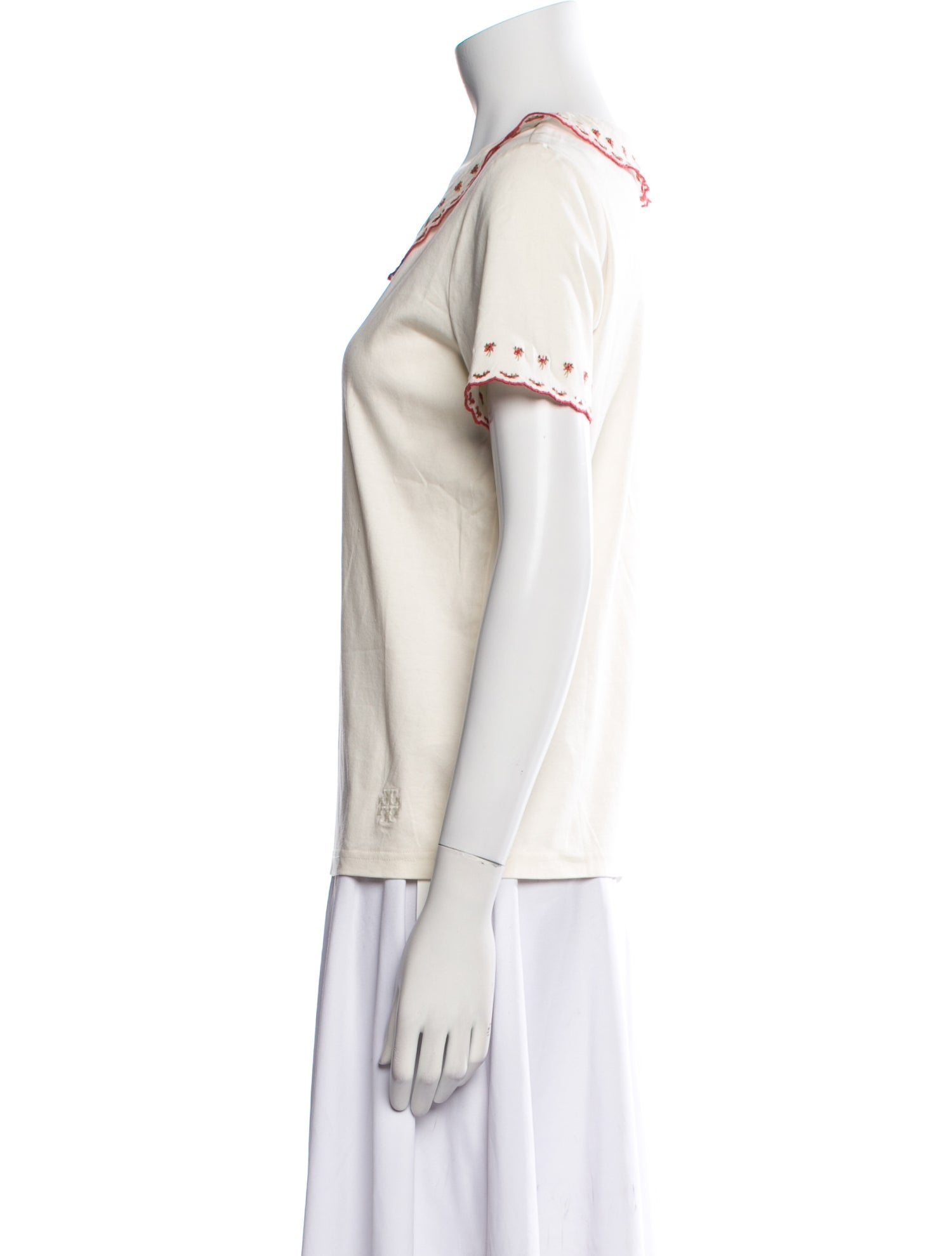 Tory Burch Graphic Print Scoop Neck T-Shirt