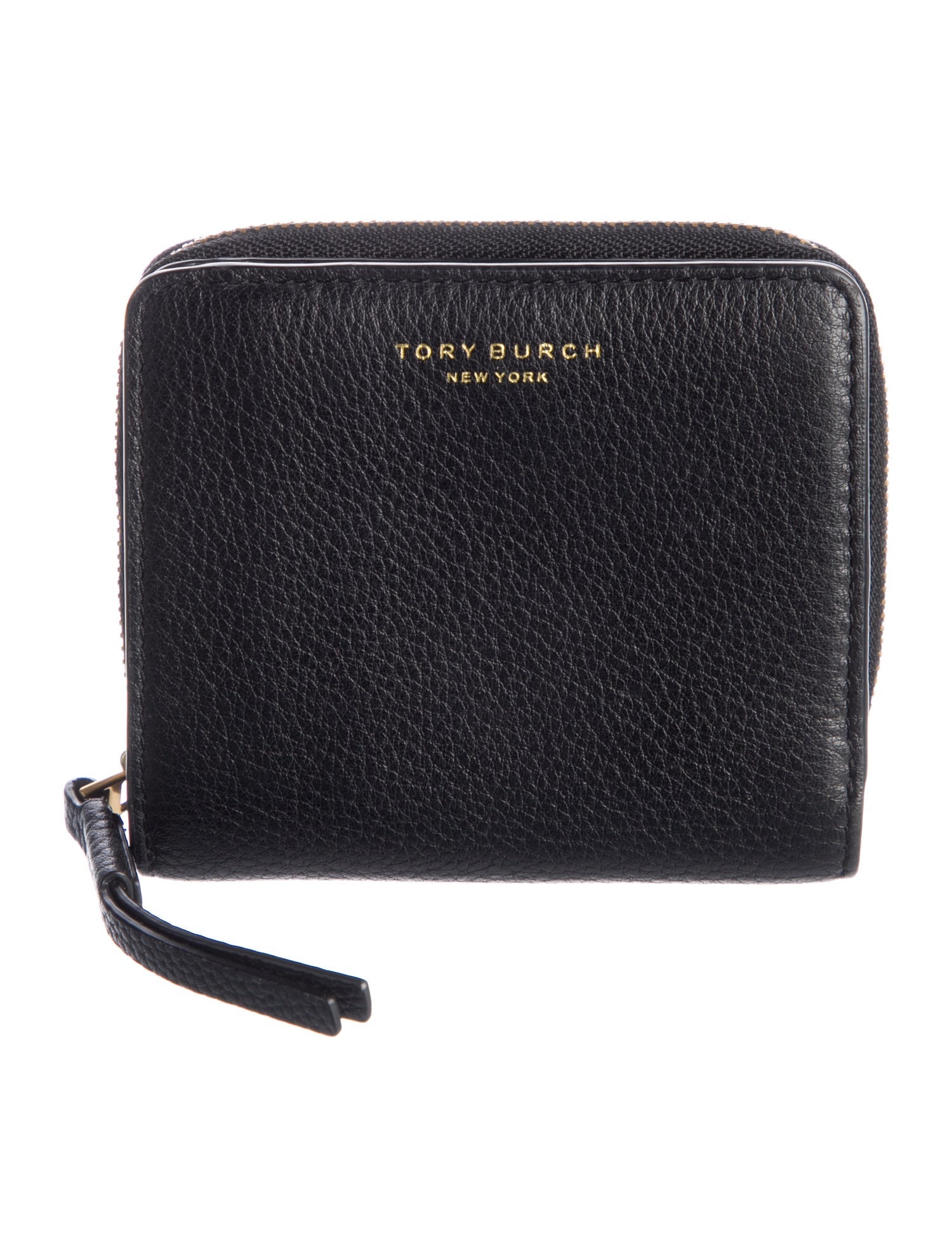 Tory Burch Leather Graphic Print Compact Wallet