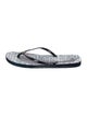 Tory Burch Signature Logo Rubber Flip Flops