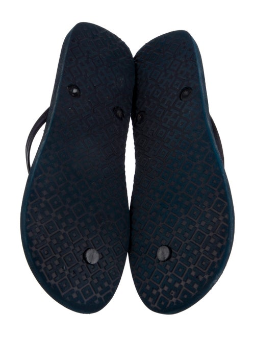 Tory Burch Signature Logo Rubber Flip Flops