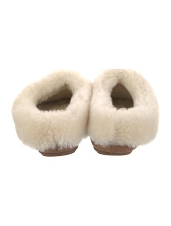 Tory Burch Suede Fur Trim Flats