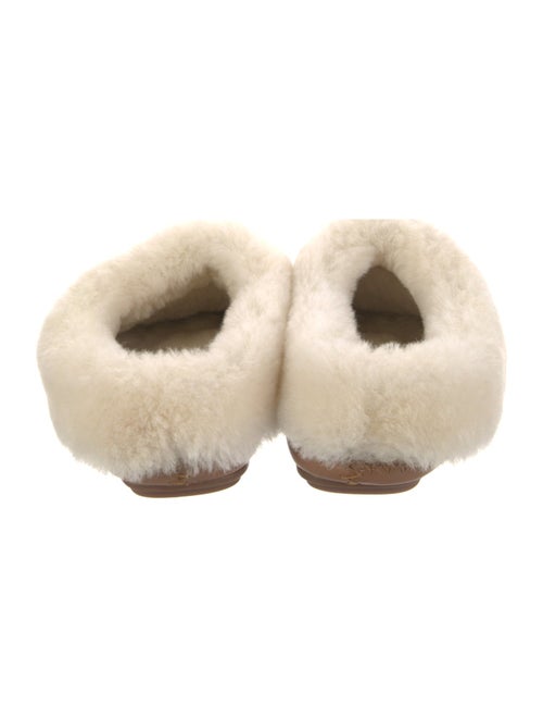 Tory Burch Suede Fur Trim Flats