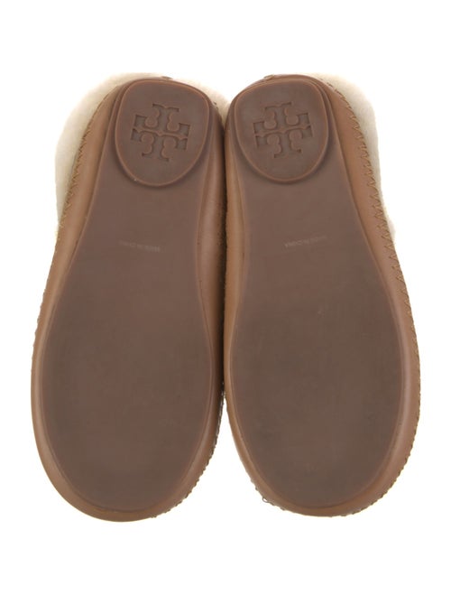 Tory Burch Suede Fur Trim Flats