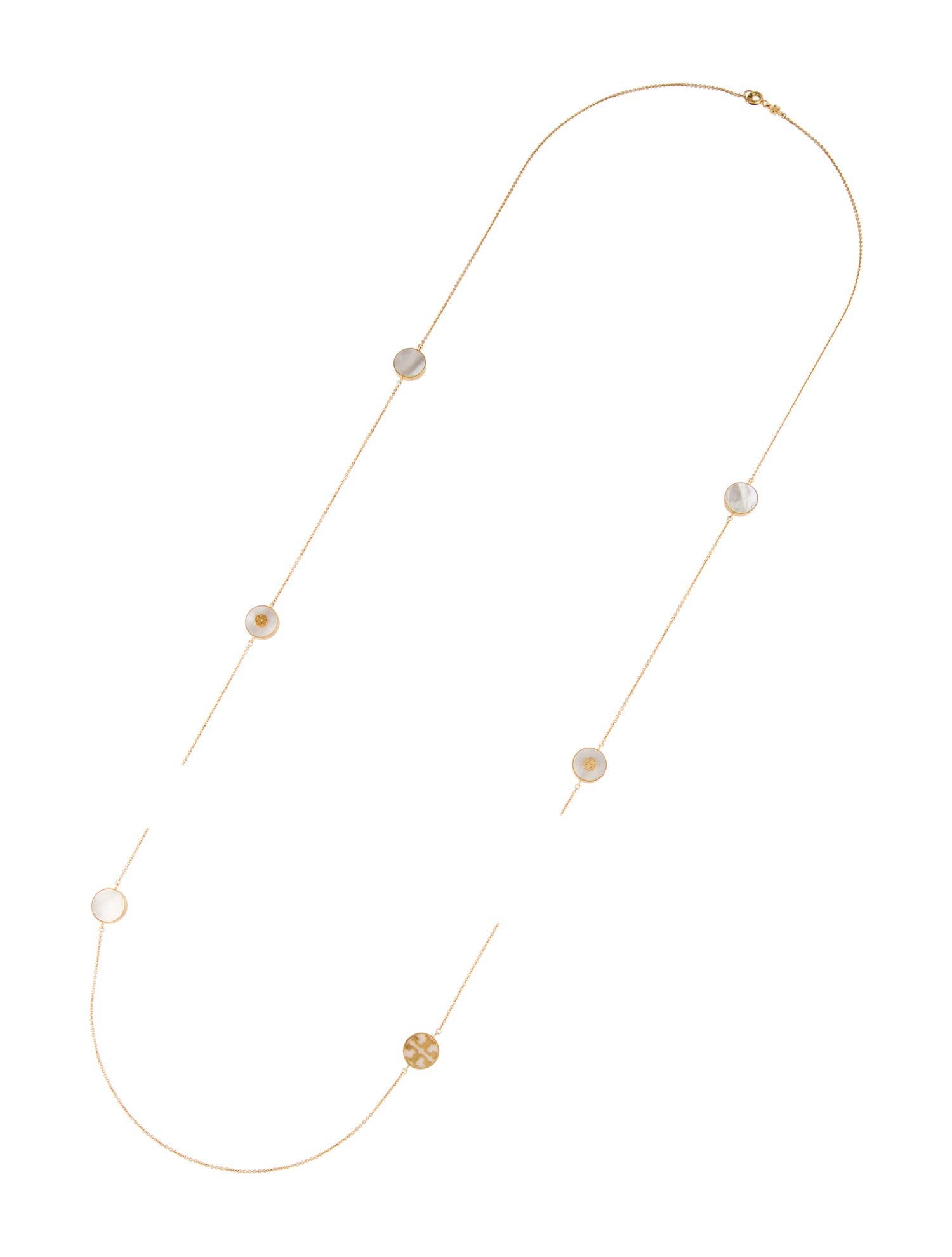 Tory Burch Mother of Pearl Station Necklace