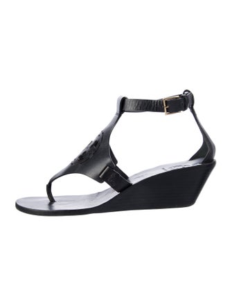 Tory Burch Leather T-Strap Sandals