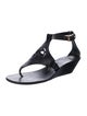 Tory Burch Leather T-Strap Sandals
