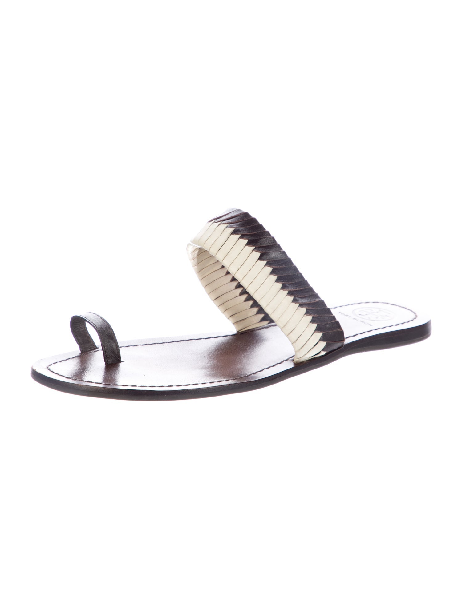 Tory Burch Colorblock Pattern Slides