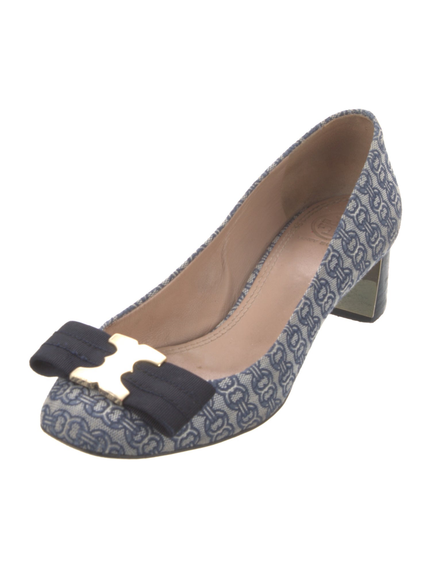Tory Burch Canvas Printed Pumps