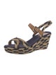 Tory Burch Jute Animal Print Espadrilles