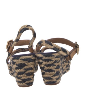 Tory Burch Jute Animal Print Espadrilles