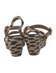 Tory Burch Jute Animal Print Espadrilles