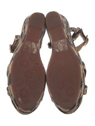 Tory Burch Jute Animal Print Espadrilles