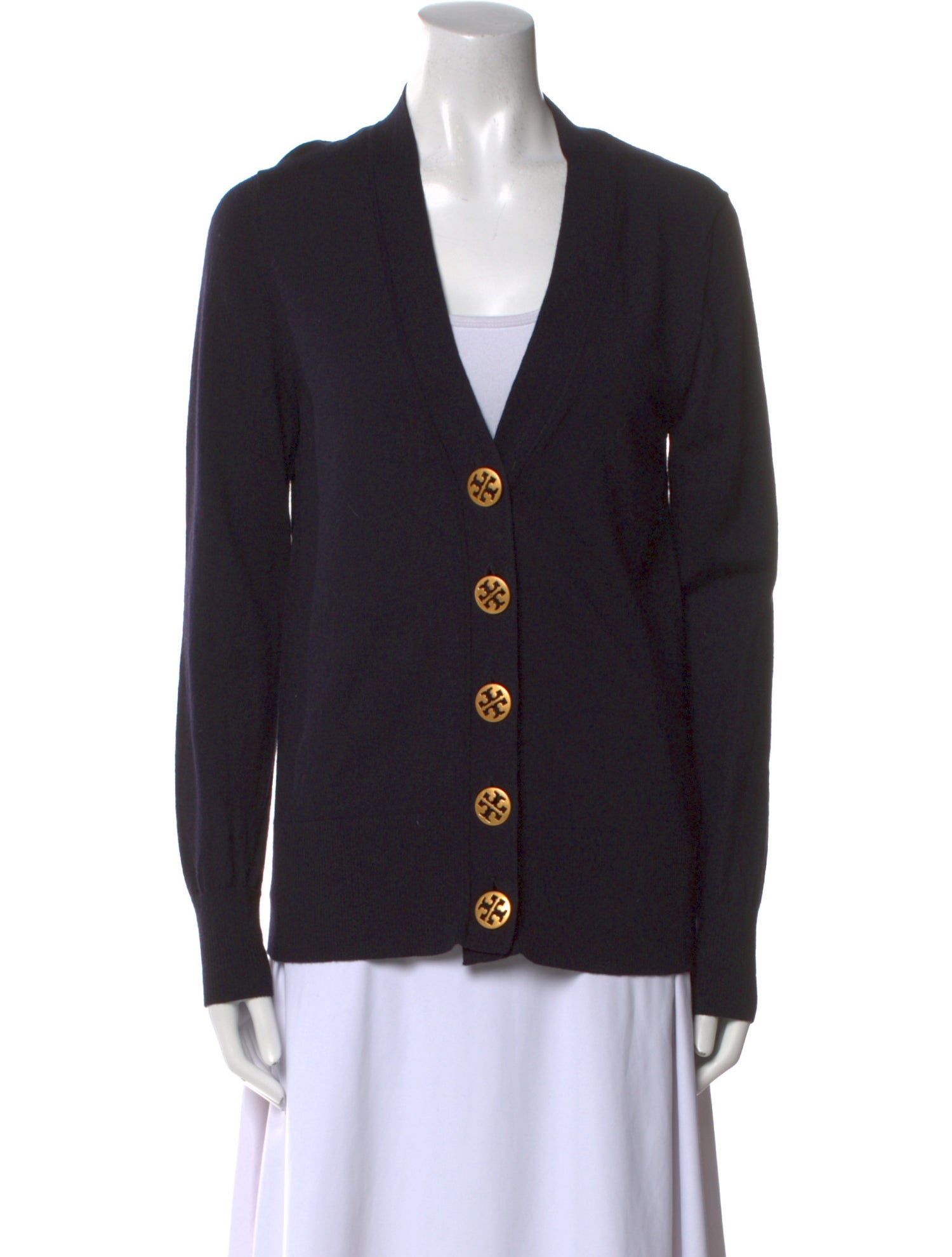 Tory Burch Merino Wool V-Neck Sweater