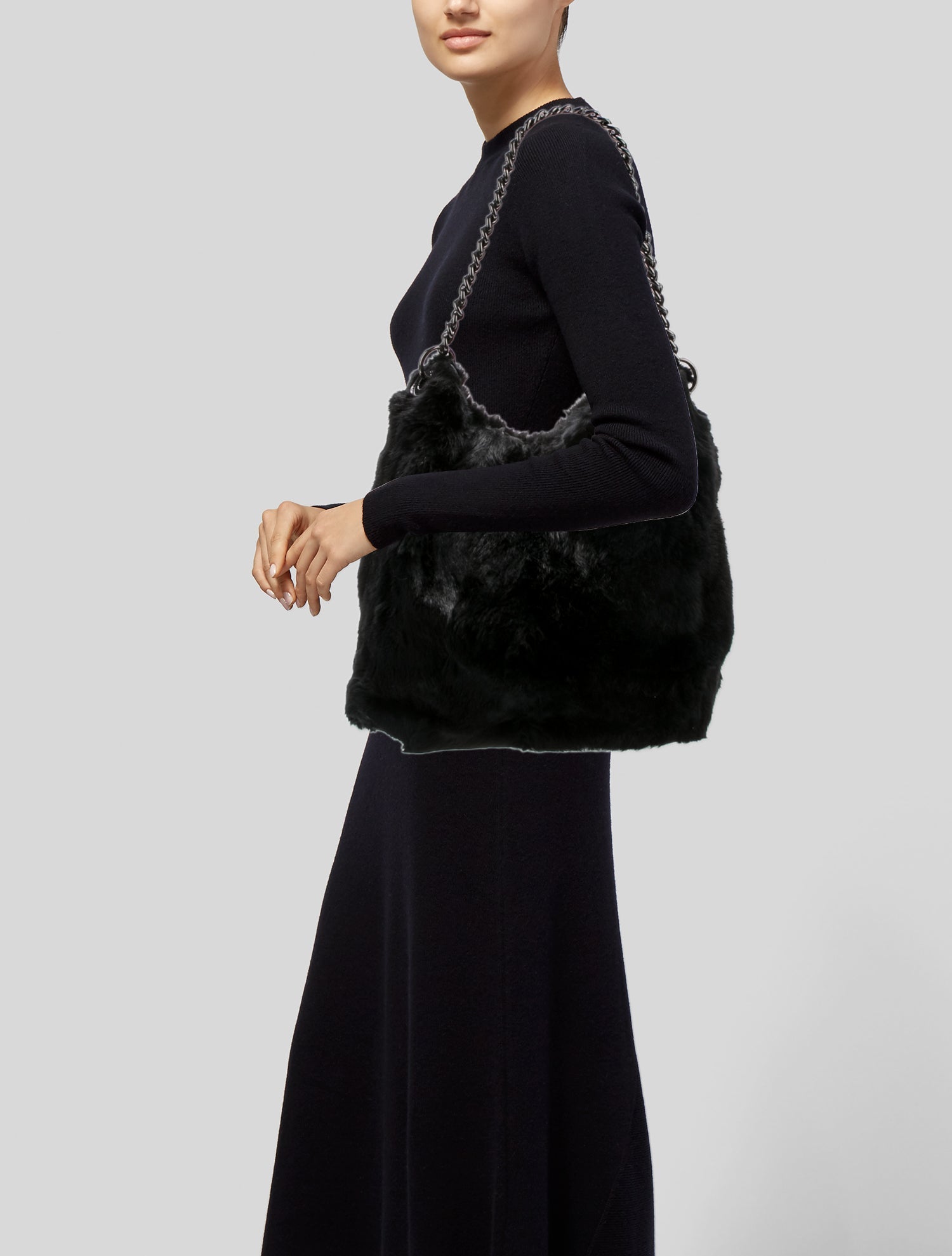 Tory Burch Fur Shoulder Bag