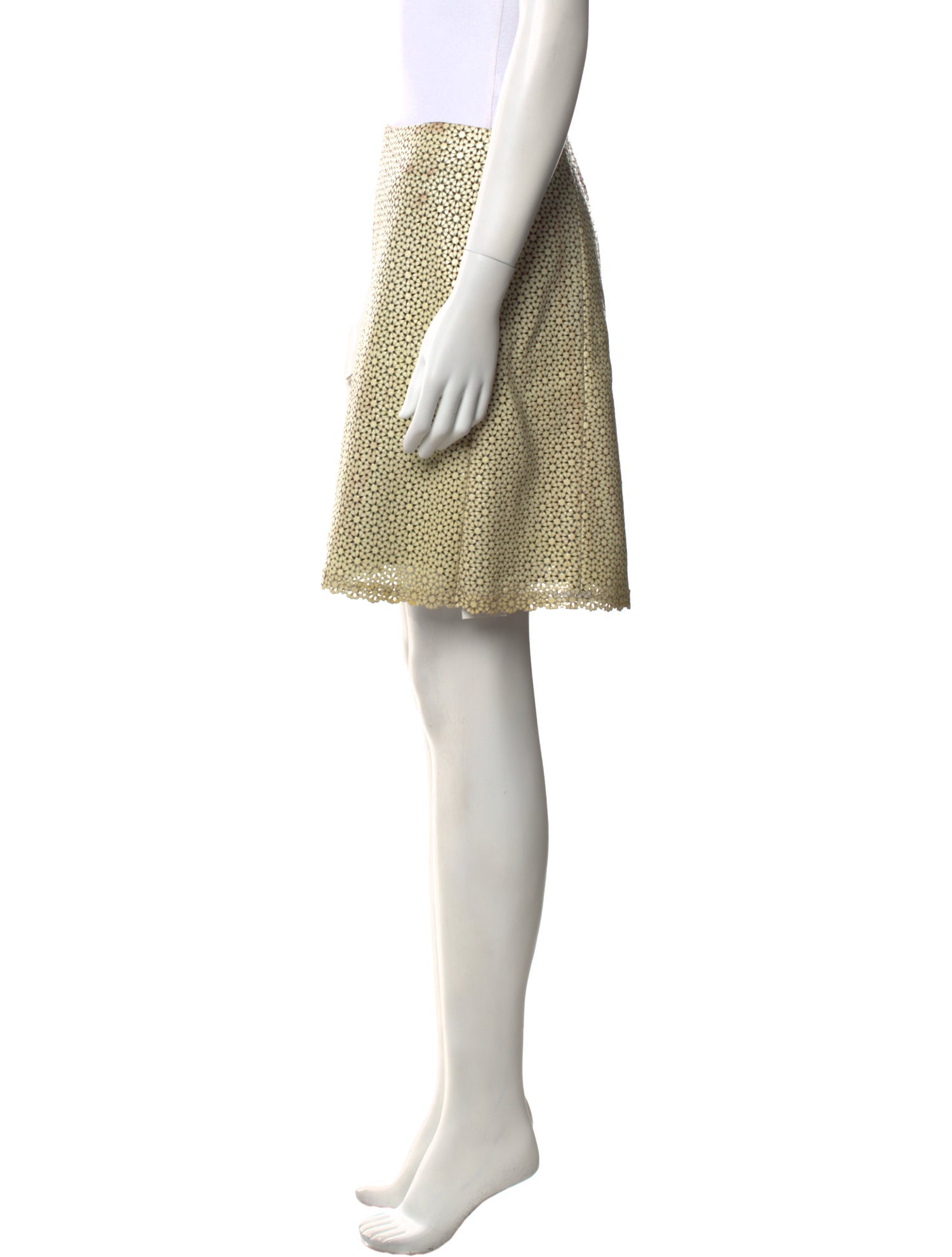 Tory Burch Leather Mini Skirt