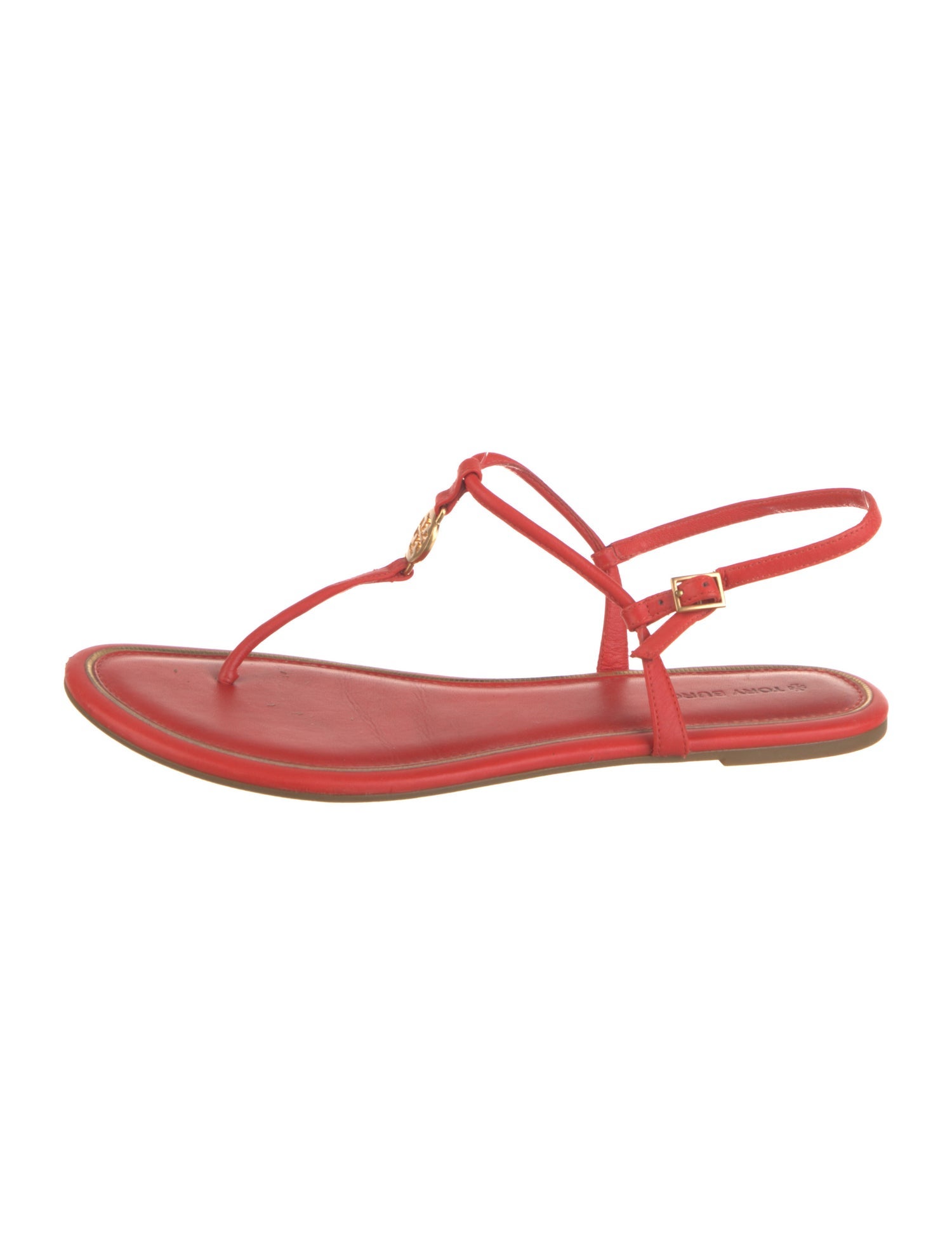 Tory Burch Leather T-Strap Sandals