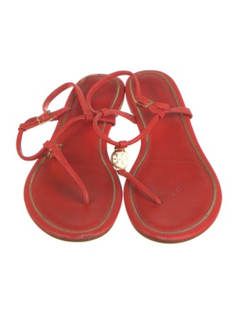 Tory Burch Leather T-Strap Sandals