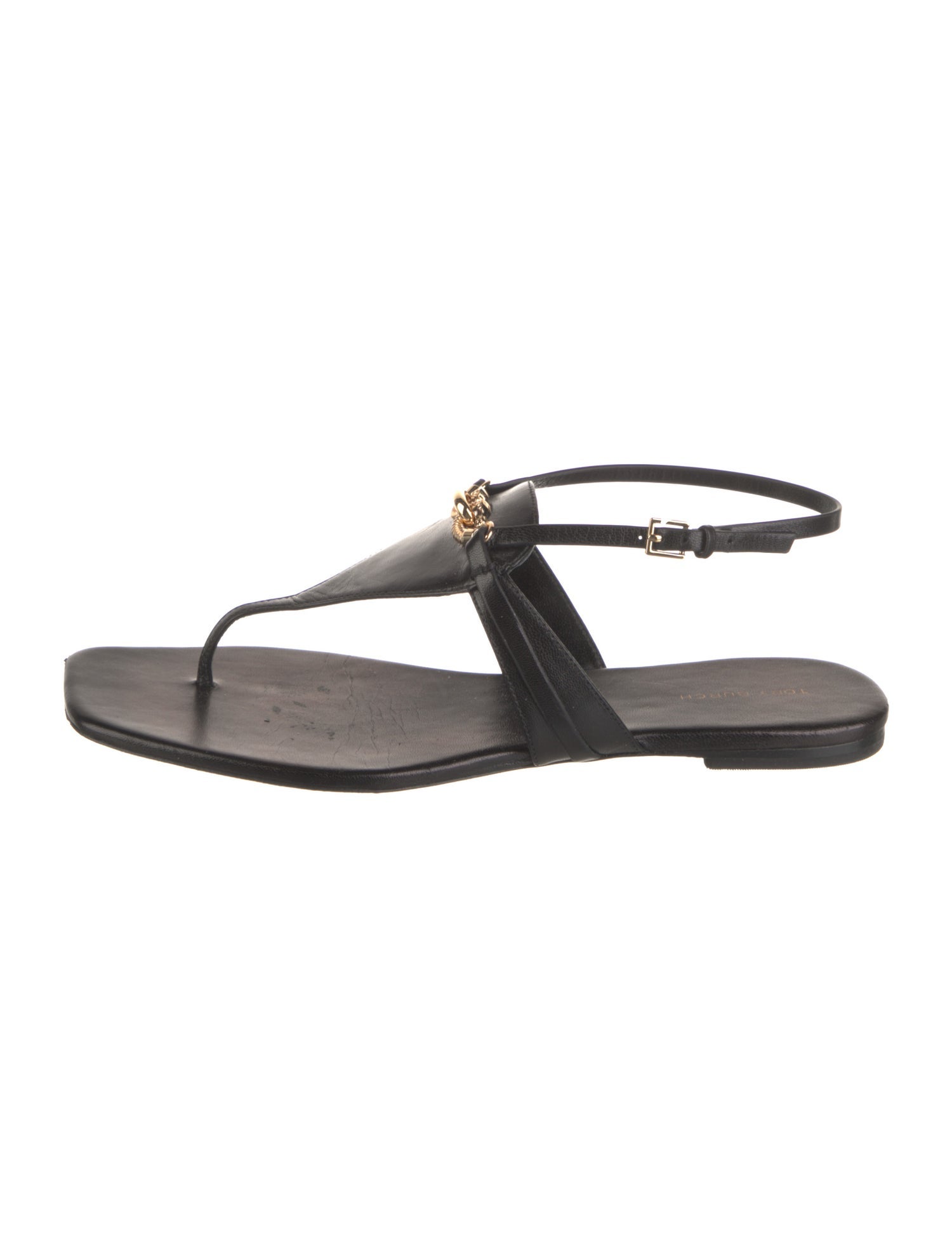 Tory Burch Leather T-Strap Sandals