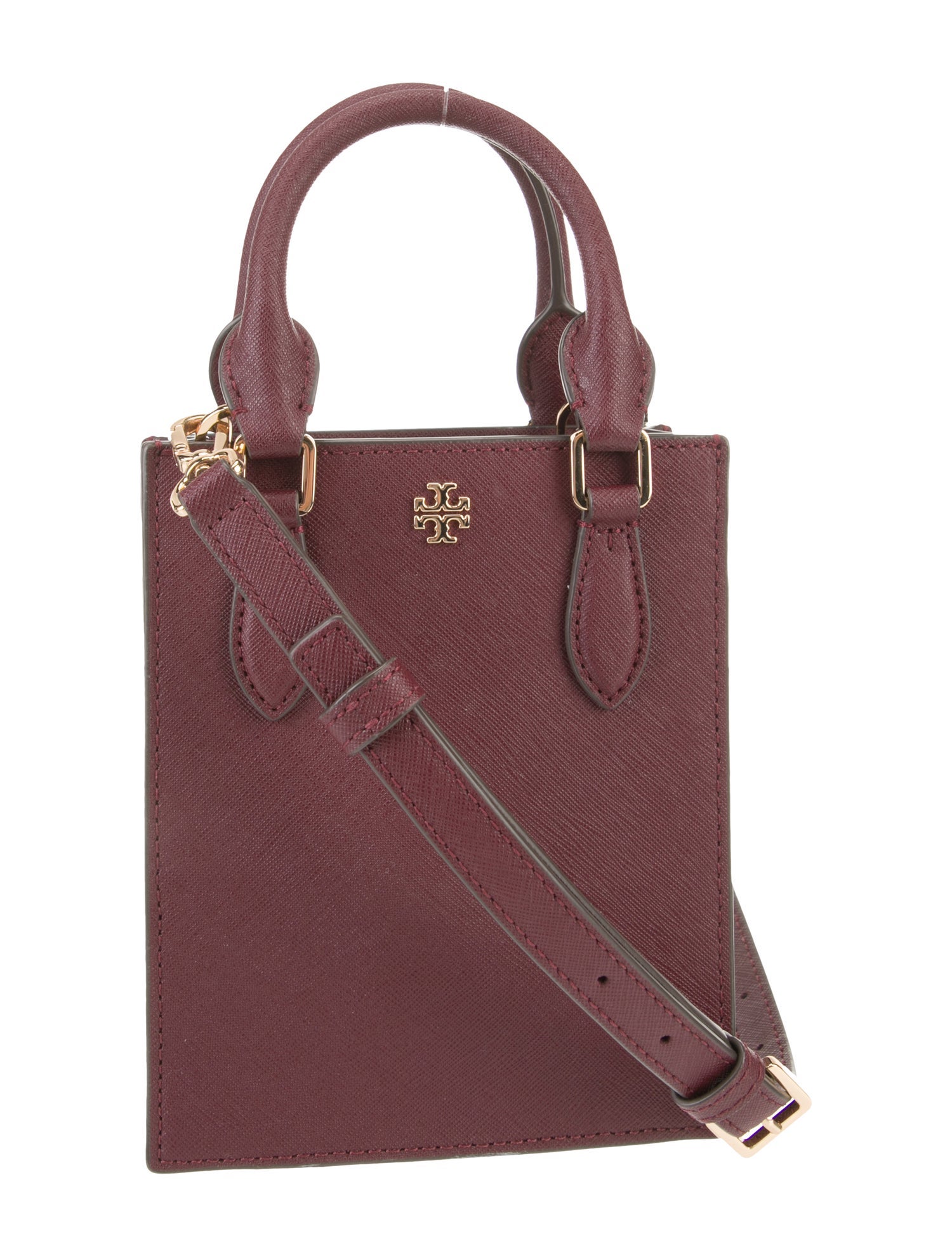 Tory Burch Saffiano Leather Top Handle Bag