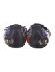 Tory Burch Leather Floral Print Ballet Flats