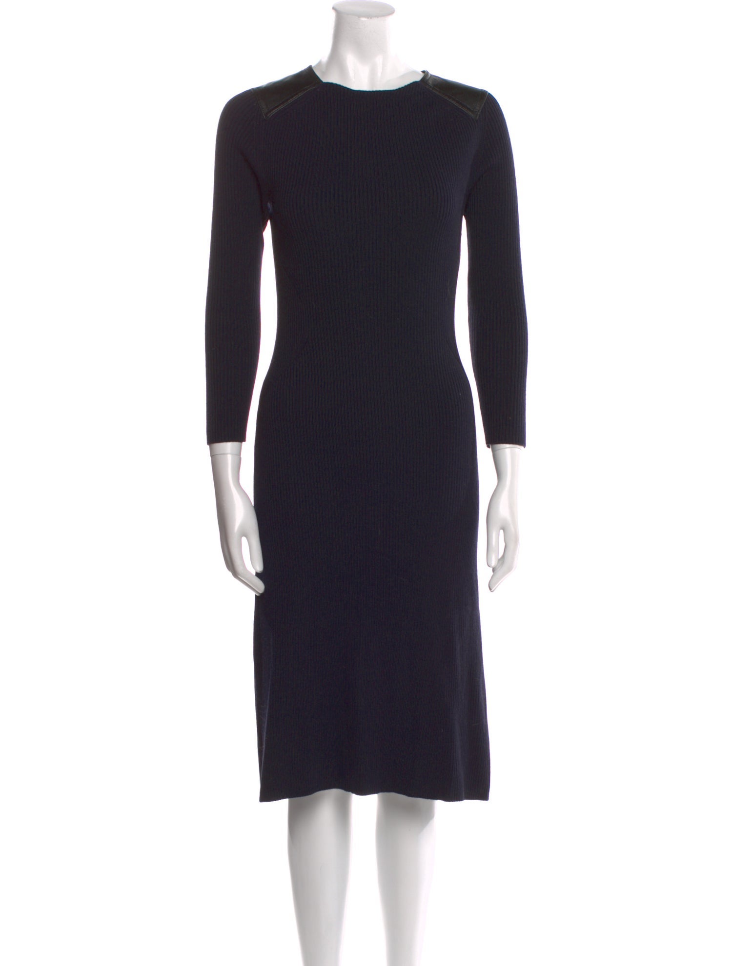 Tory Burch Merino Wool Midi Length Dress