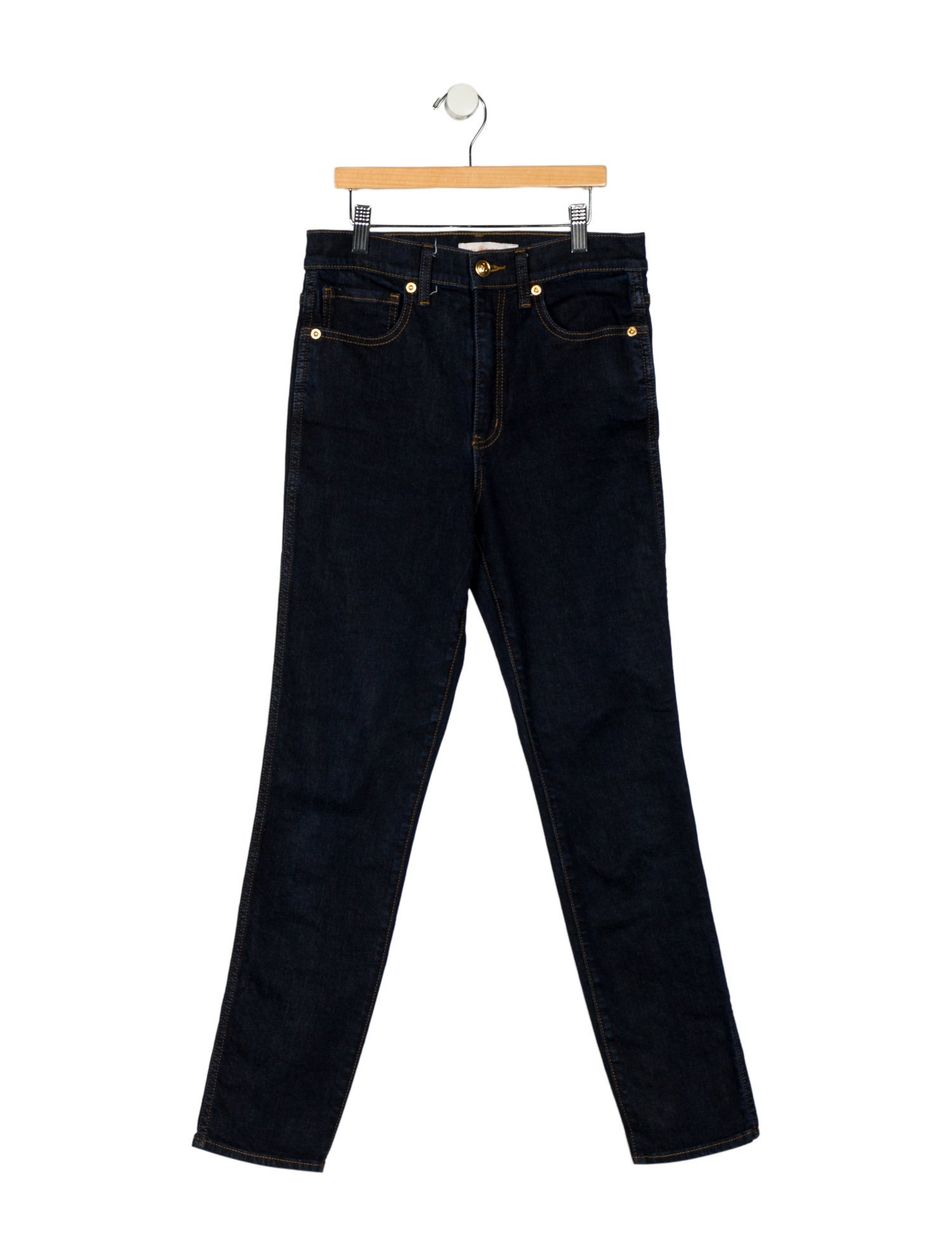 Tory Burch High-Rise Straight Leg Jeans