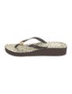 Tory Burch Rubber Printed Flip Flops