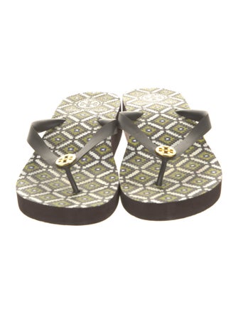 Tory Burch Rubber Printed Flip Flops