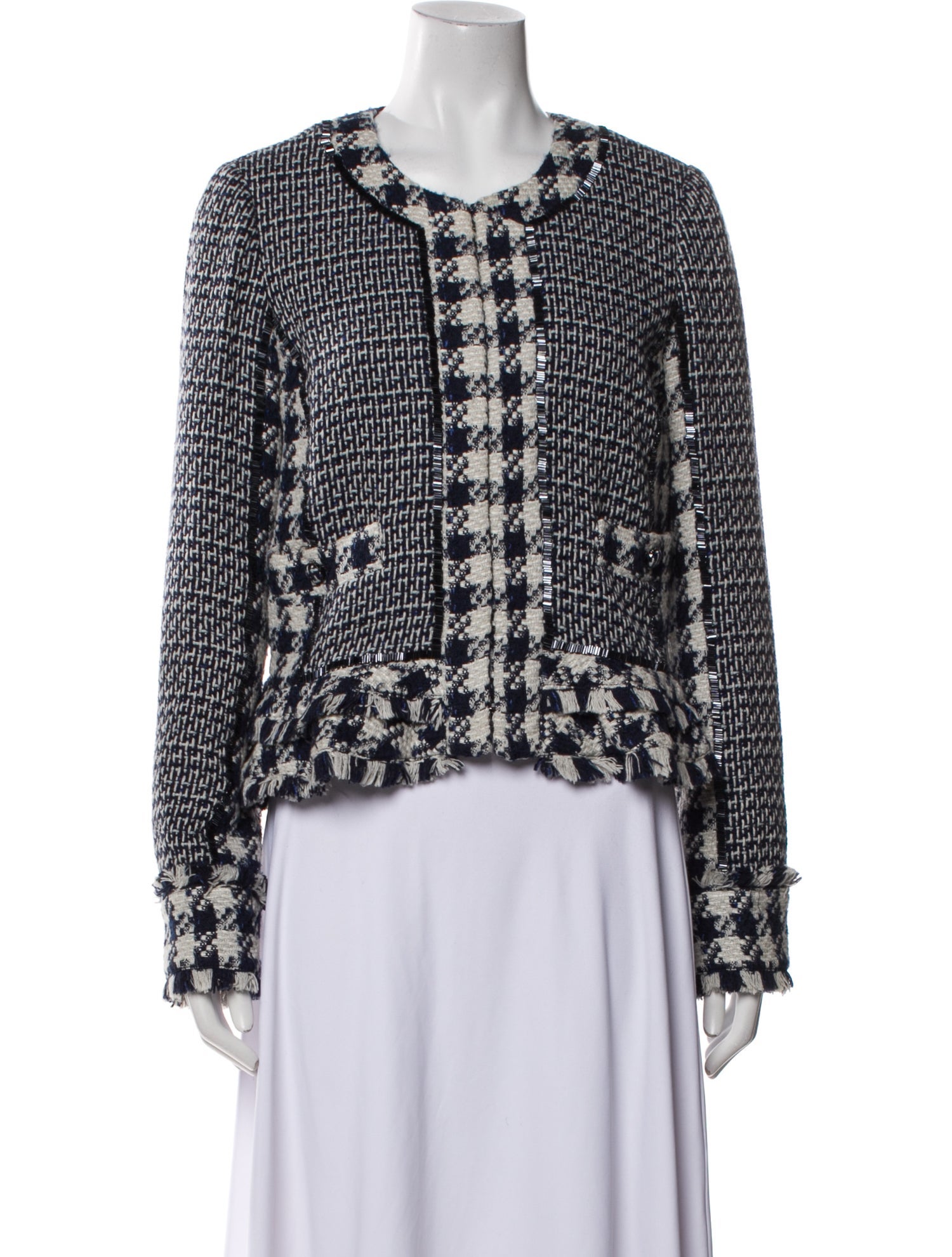 Tory Burch Tweed Pattern Jacket