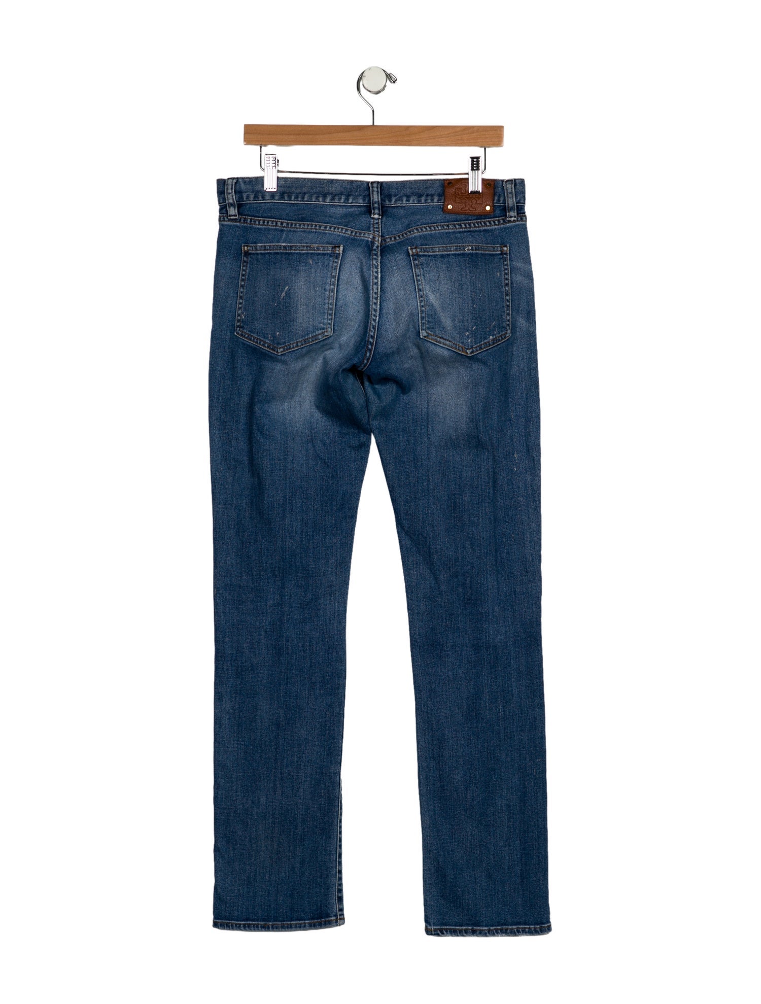 Tory Burch Low-Rise Straight Leg Jeans