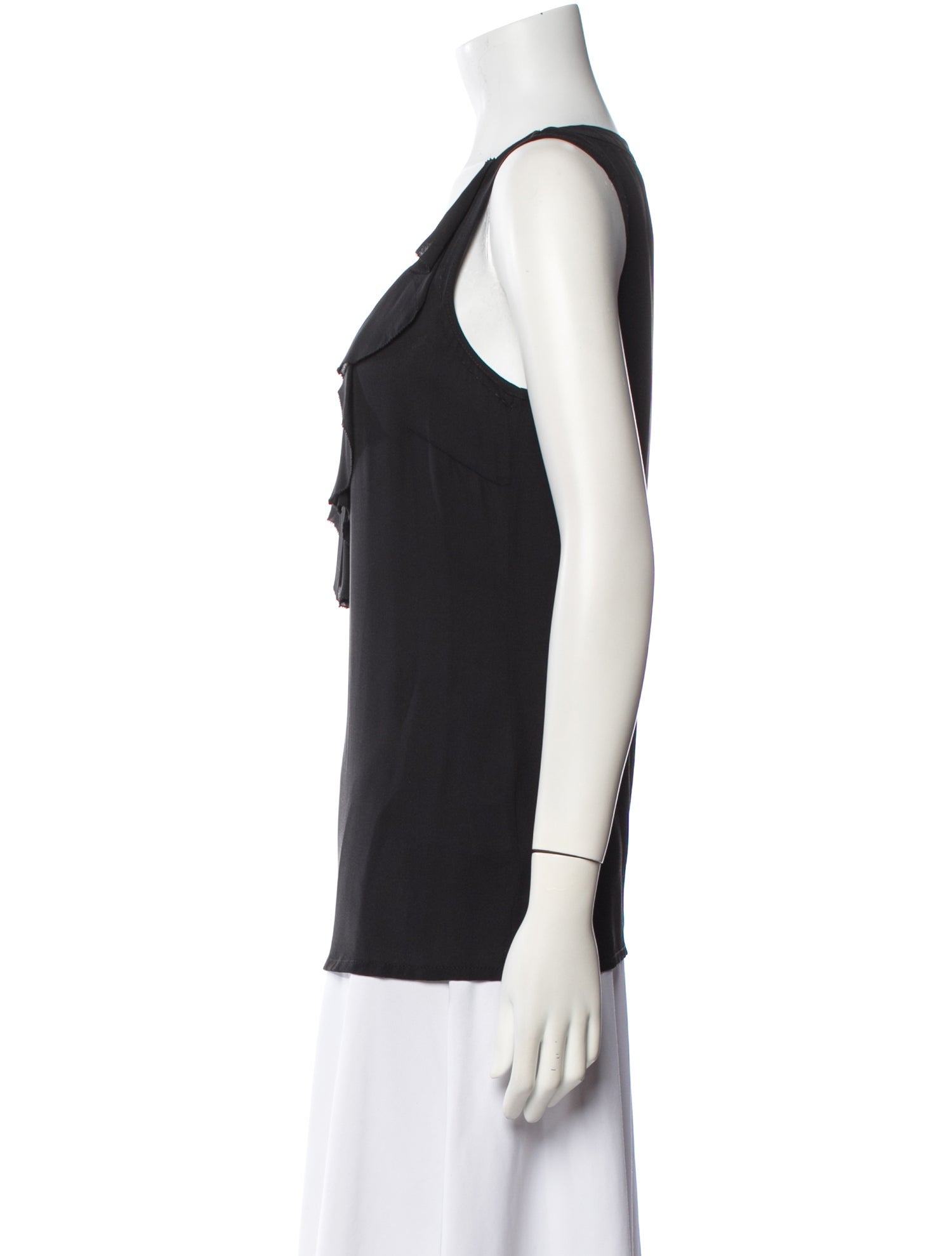 Tory Burch Silk Scoop Neck Top