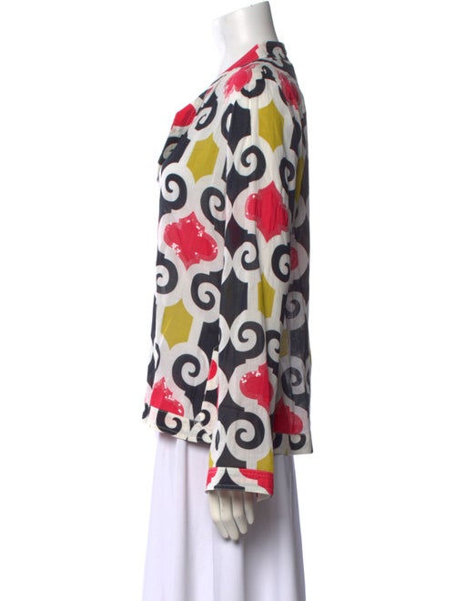 Tory Burch Printed V-Neck Blouse