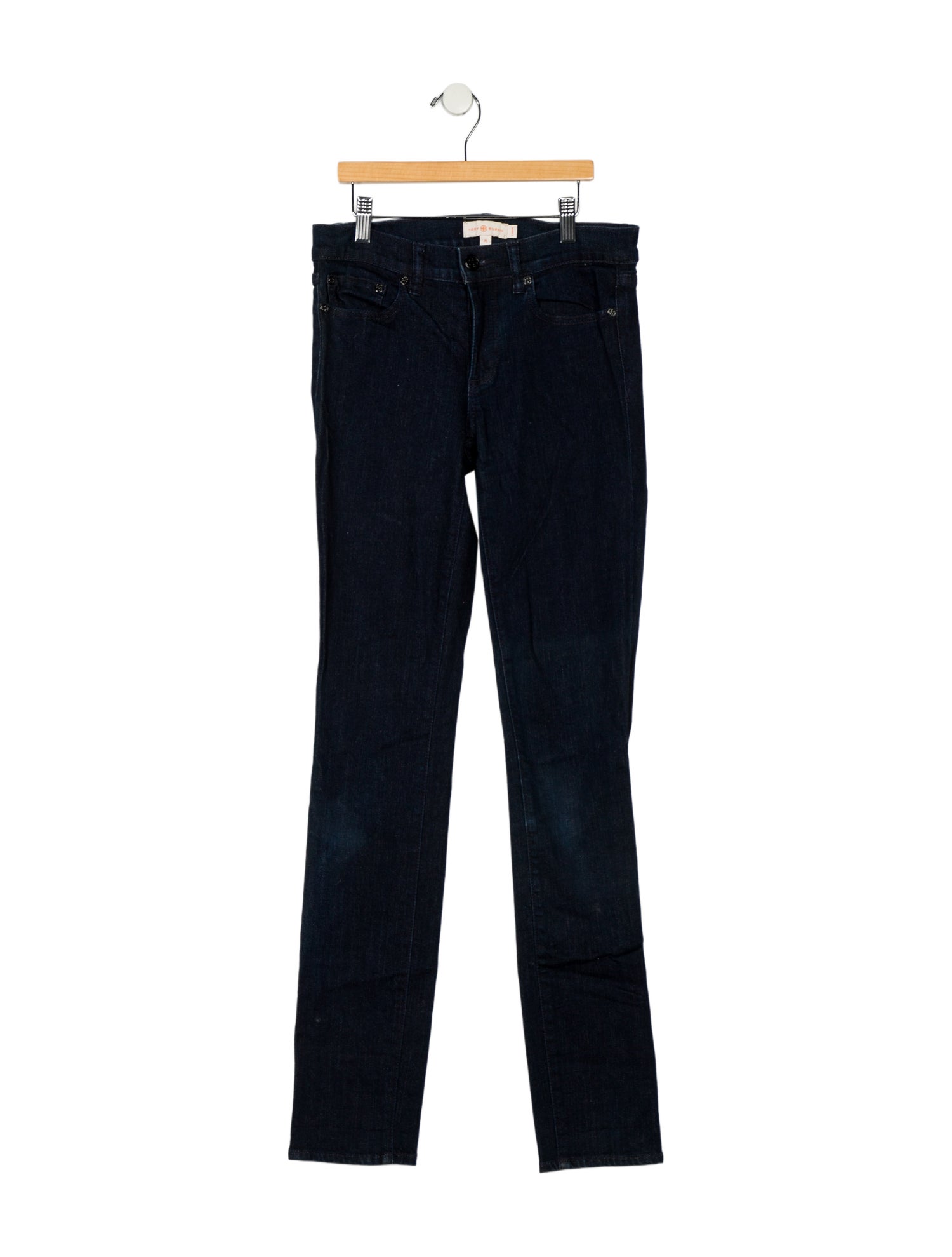 Tory Burch Mid-Rise Skinny Leg Jeans