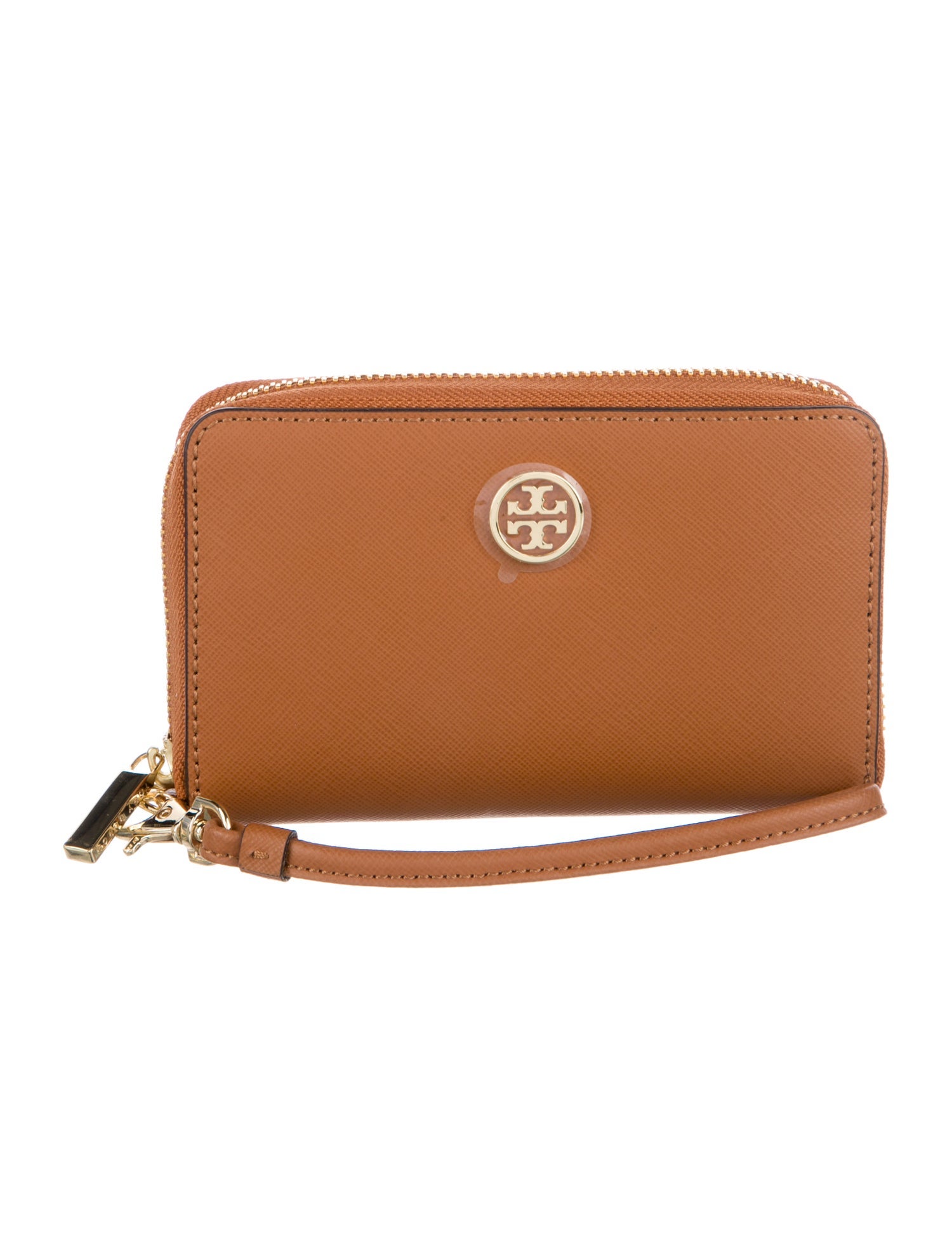 Tory Burch Compact Wristlet Wallet Leather Wristlet