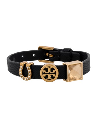 Tory Burch Lucia Initial Charm Wrap Bracelet