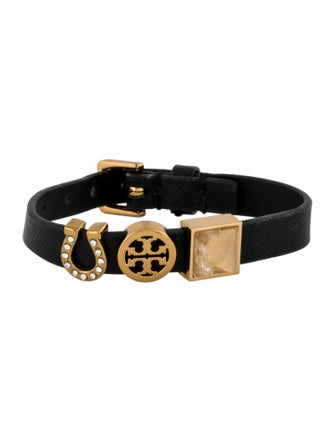Tory Burch Lucia Initial Charm Wrap Bracelet