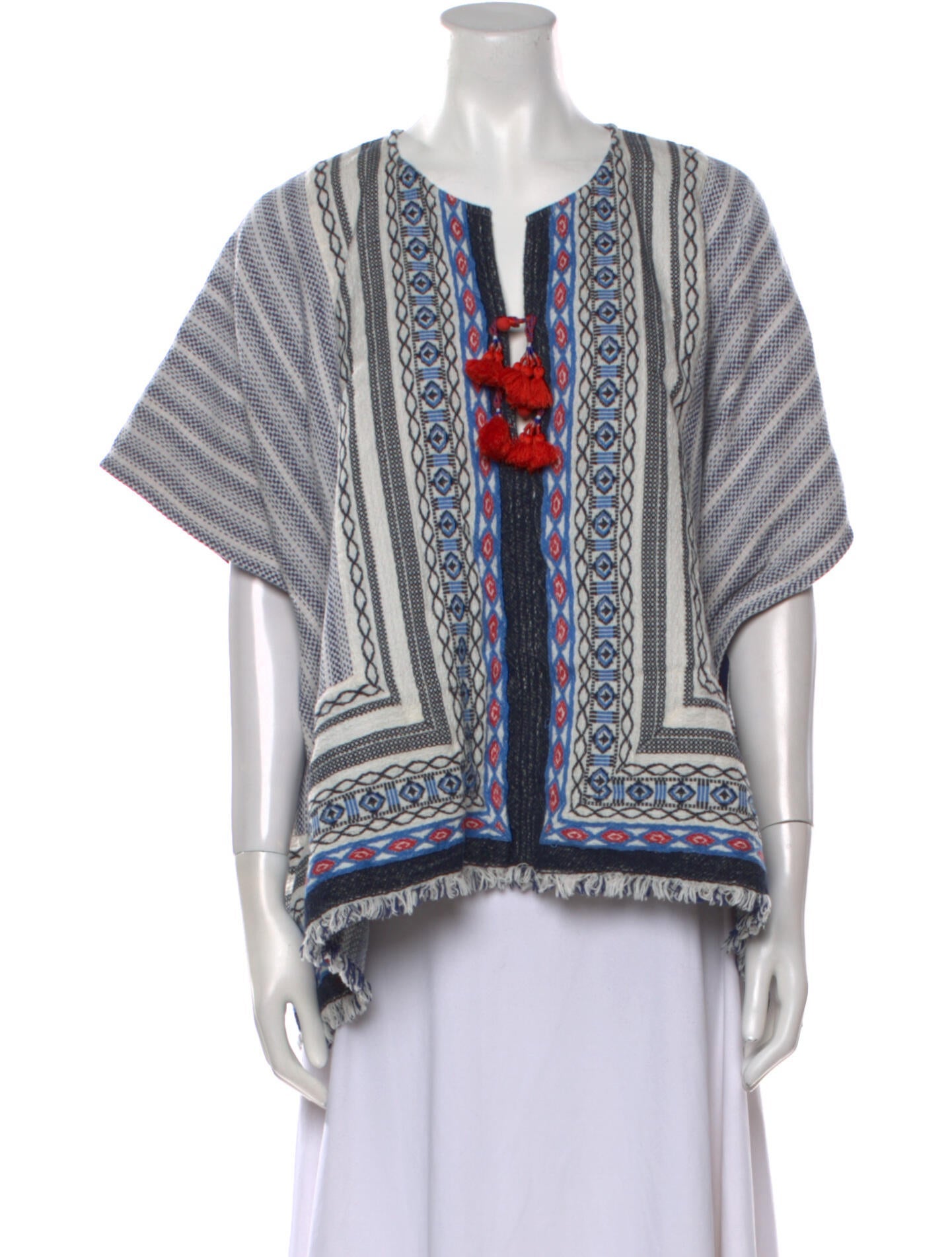 Tory Burch Printed Crew Neck Sweater