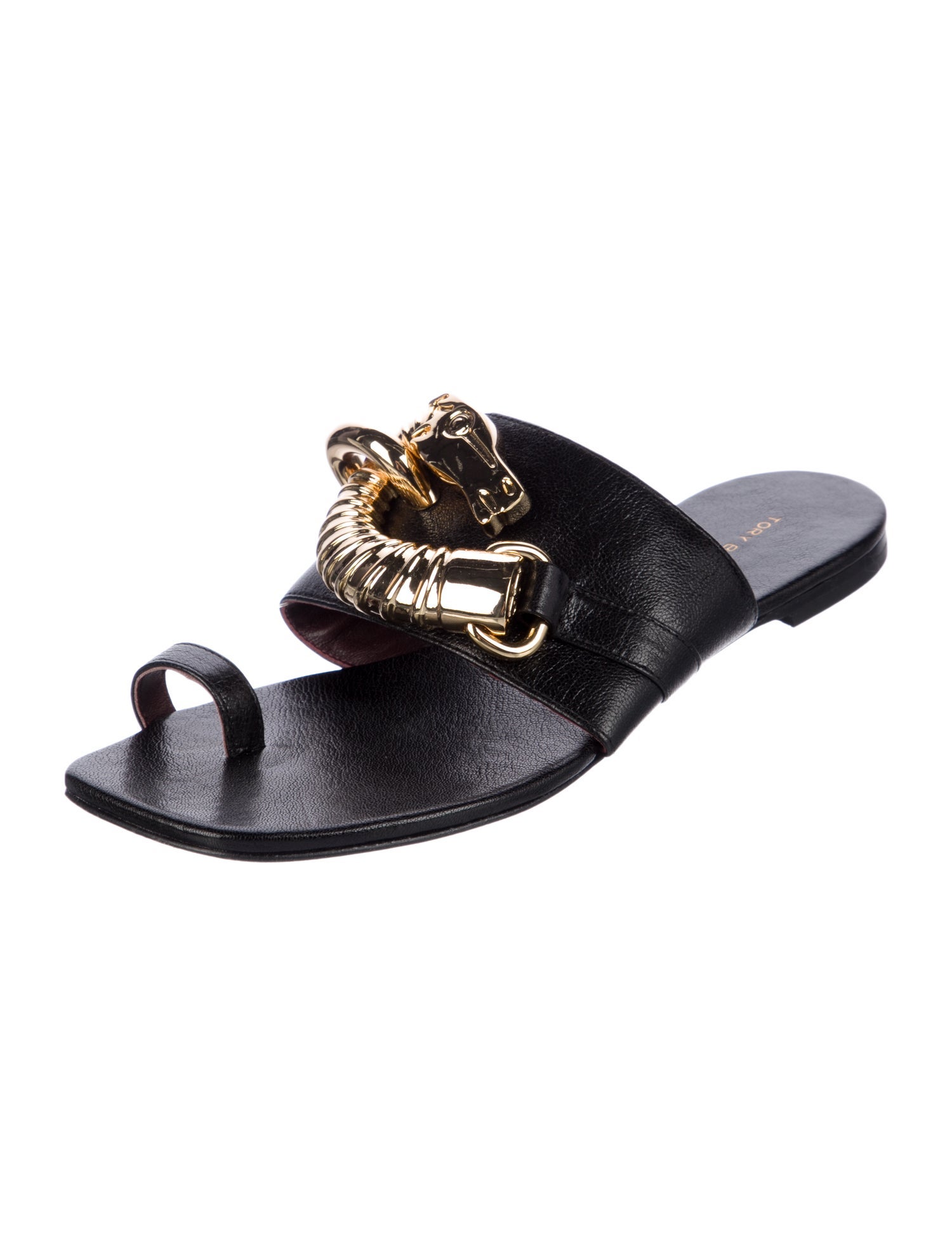 Tory Burch Leather Slides